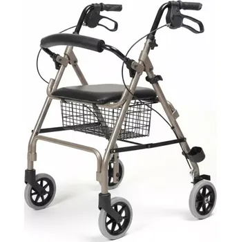 Chodítko pro seniory Čtyřkolové chodítko se sedadlem a košíkem - čtyřkolka RA882