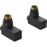 Sapho Cube připojovací sada ventilů ruční rohová černá CP4510BS