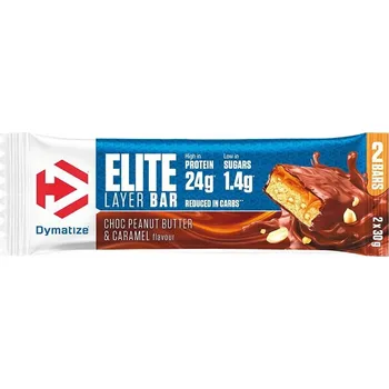 DYMATIZE ELITE LAYER BAR PREMIUM PROTEINOVÁ TYČINKA TYČINKA 60G ČOKOLÁDA S OŘÍŠKY
