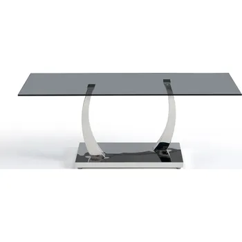 Konferenční stolek Moderní konferenční stolek s mramorovou deskou Glow Černý