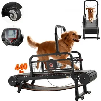 Běžecký pás Běžecký pás VEVOR pro malé/střední psy, běžecký pás s lamelami a plynulým nastavením, brzda a kolečka, vylepšený plastový pás pro udržení aktivních a fit mazlíčků, nosnost až 199,6 kg, snadné přemisťování