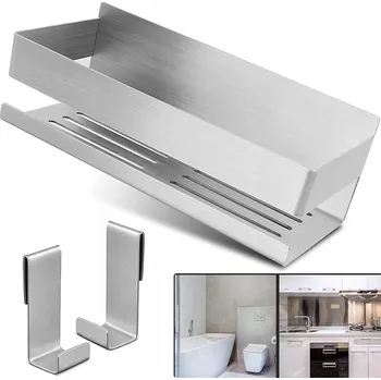 Koupelnový Košík do Sprchy Bez Vrtání Nerezová Ocel Odvodňovací Otvory