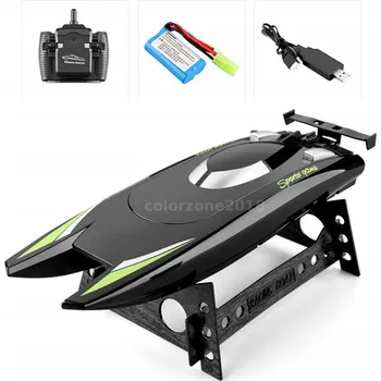 RC model auta 2.4G RC Rychlý závodní loď Vodotěsný Dálkově ovládaný černý