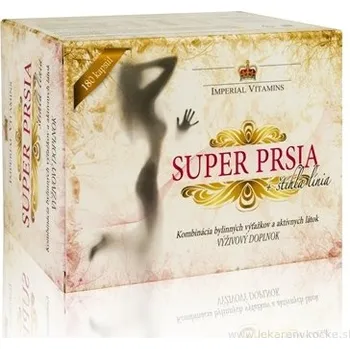 Zdraví Imperial VITAMINS SuperPRSIA + štíhlá linie – výživový doplněk pro ženy, 180 kapslí | extrakty (palma plazivá, pískavice, dioscorea, fenykl) pro pevnost a formování poprsí
