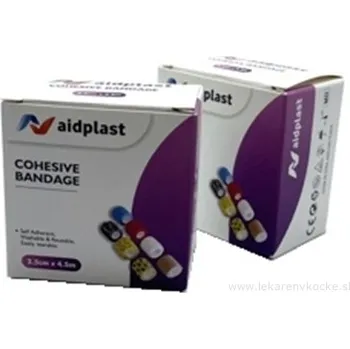 Victoreks Health Products Ltd. Aidplast Kohezivní obvaz, mix (2,5 cm x 4,5 m) 1 elastické samofixační obinadlo