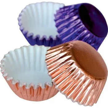 Formička Alvarak hliníkové košíčky na pralinky fialové a růžové (50 ks)