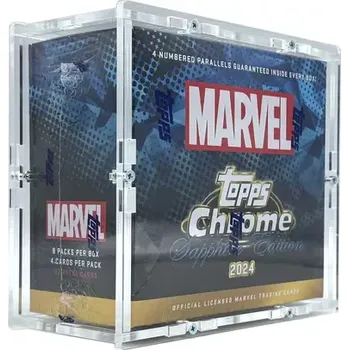 Sběratelská karetní hra Akrylový box Topps Marvel Chrome 2024 Sapphire Edition - Hobby Box