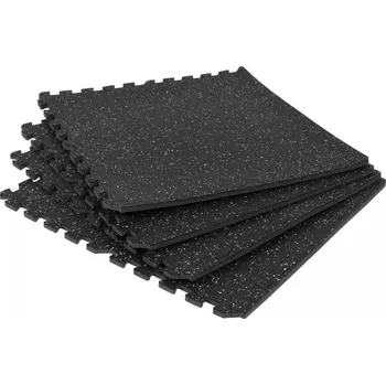 Gorilla Sports sada ochranných podložek, 4 ks, černá/bílá