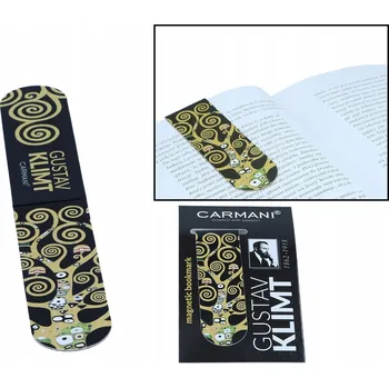 Záložka MAGNETICKÁ ZÁLOŽKA DO KNIHY GUSTAV KLIMT STROM ŽIVOTA DÁREK UMĚNÍ