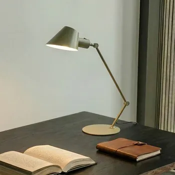 Lampička Stolní lampa Lindby Corali, světle zelená, kov, výška 64 cm 1 x 15 W LED - Doprava zdarma