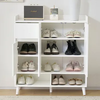 Komoda Komoda / kredens / botník Nastavitelné police 99x35x90cm Bílá