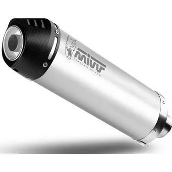 Výfuk pro motocykl Výfuk kompletní 2x1 MIVV OVAL K.057.K4C Titan s uhlíkovým krytem