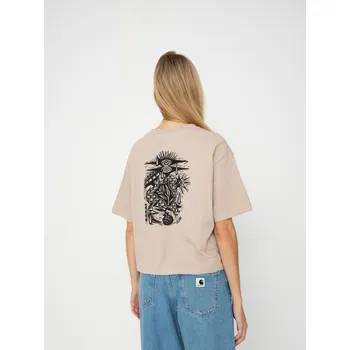 Dámské tričko Volcom Fa Vaderetro 2 (khakiest) S, béžová