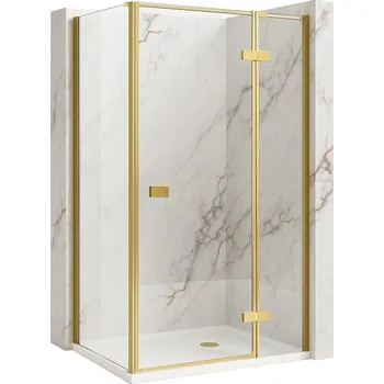 REA/S - Sprchový kout Atlas 80x80 Brush Gold vpravo KPL-K4373