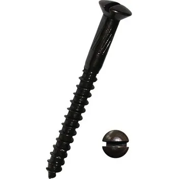 Vrut Vrut do dřeva s čočkovitou zápustnou hlavou a rovnou drážkou DIN 95 3x20 mm mosaz brynýrovaná, 1 ks