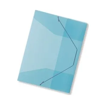 Archivační box Spisové desky CONCORDE s gumou A4, transp. modrá