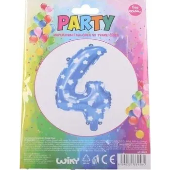 Balónek W-Balónek nafuk. číslo 4 modrý 818489