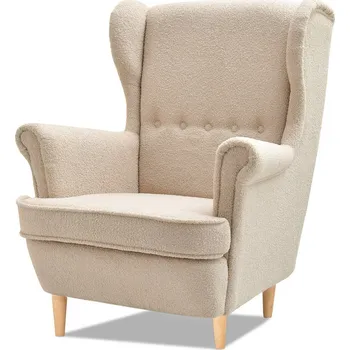 Křeslo Mebel Partner Margis (béžová + černá)