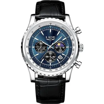 Hodinky Lige Man 8989-9 silver blue