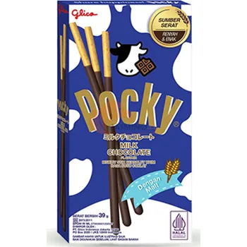 Cukrovinka GLICO Pocky mléčná čokoládová tyčinka 39g