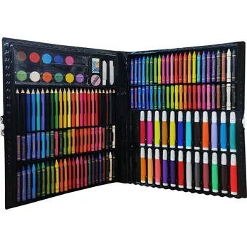 Aga4Kids Malířská sada v kufříku 168 ks Černá