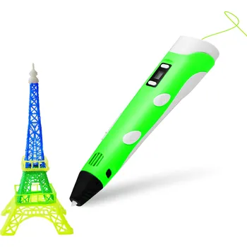 3D pero Aga 3D Pero s LCD displejem Zelené