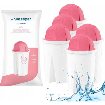 Filtrace vody Vodní filtr s hořčíkem Wessper MG+ do filtrační konvice Dafi, náhradní, 5 kusů