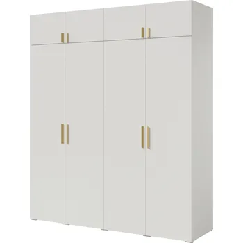 Šatní skříň Skříň mzm24 Napoli 200 x 235 x 60 cm bílá