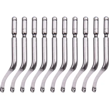 Pracovní nůž Náhradní čepele 10ks k odhrotovači 8803680, dřík 3,2mm +10ks náhradních čepelí, HSS M35 (5% Co) EXTOL PREMIUM