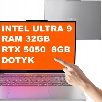 Notebook Notebook Lenovo Yoga Pro 9 16IAH Ultra 9 32GB 1TB RTX 5060 2.8k Dotyk Win 11
