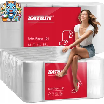 Toaletní papíry Toaletní papír Katrin 2vrstvý, bez vůně, 56 ks