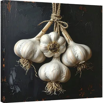 Obraz Obraz do kuchyně, restaurace, baru, jídelny, Závěsný česnek, zelenina 20x20