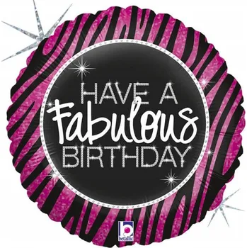 Balónek Fóliový balón Have a Fabulous Birthday 46cm