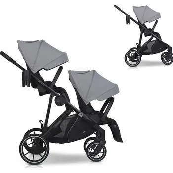 Kočárek Kočárek pro dvojčata EasyGo Duoflex 22 kg 2 sedadla - SET