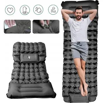 Karimatka SILNÁ NAFUKOVACÍ MATRACE TURISTICKÁ NAFUKOVACÍ PODLOŽKA NA SPANÍ 200X70CM