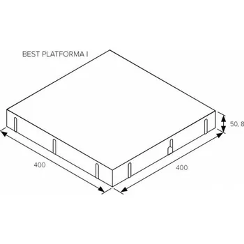 Stavební materiál BEST PLATFORMA I. výška 50mm colormix brilant STANDARD
