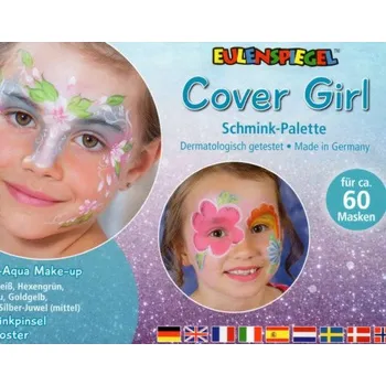 Speciální výtvarná barva Eulenspiegel Cover Girl - Make-up paleta s instrukcemi