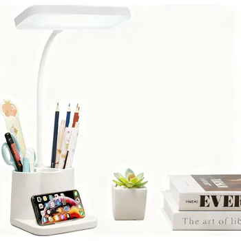 Lampička Lampa Biurkowa Dla Dzieci Stolní lampa pro děti s držákem na tužky a telefon