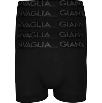 Pánské spodní prádlo Dan jednobarevné boxerky 023 - 5bal XXL černá