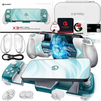 Herní příslušenství Gamepad Ovladač GameSir X3 Pro Type-C s aktivním chlazením pro Android a iOS