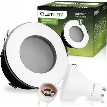 Stropní zapuštěné svítidlo Lumiled 12 W GU10 8,5 cm stříbrné