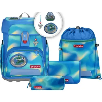 Školní batoh Hama Školní aktovka Step by Step CLOUD FLASH, Ninja Zazu - 5 dílný set, AGR certifikát