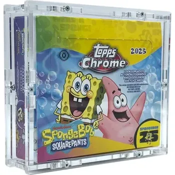 Sběratelská karetní hra Akrylový box Topps Chrome SpongeBob 25th Anniversary Hobby Box