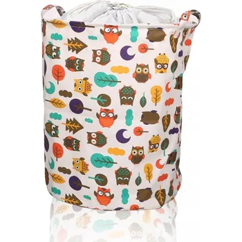 Koš na prádlo VELKÝ Skládací Koš na Prádlo s Víkem, 18 palců, Červený