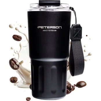 Termoska Termohrnek termoska horké nápoje studená káva čaj 600 ml Peterson