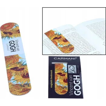 Záložka MAGNETICKÁ ZÁLOŽKA DO KNIHY VINCENT VAN GOGH SLUNEČNICE DÁREK DOMŮ