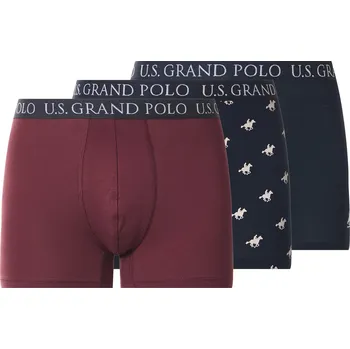 Pánské spodní prádlo esmara Men Pánské boxerky, 3 kusy (navy modrá / bordó, 4/S)