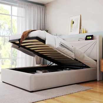 Postel Patrová postel Arhatreya moderní 90 x 200 cm béžová