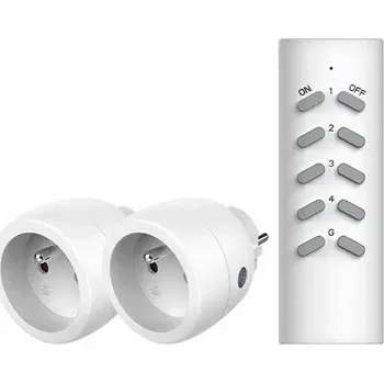 Elektrická zásuvka Dálkově ovládaná Elektrická Zásuvka GETI bílá