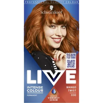 Barva na vlasy Schwarzkopf Live Intense Colour Mango Twist 030 142,5 ml barva na vlasy